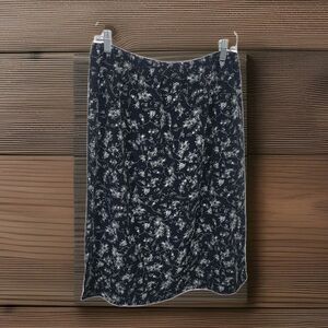 Vintage Fashionmax & Co Midi Skirt Womens M Floral Side Slit Prairie Y2K